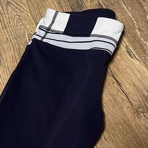 Navy & light blue lulu leggings